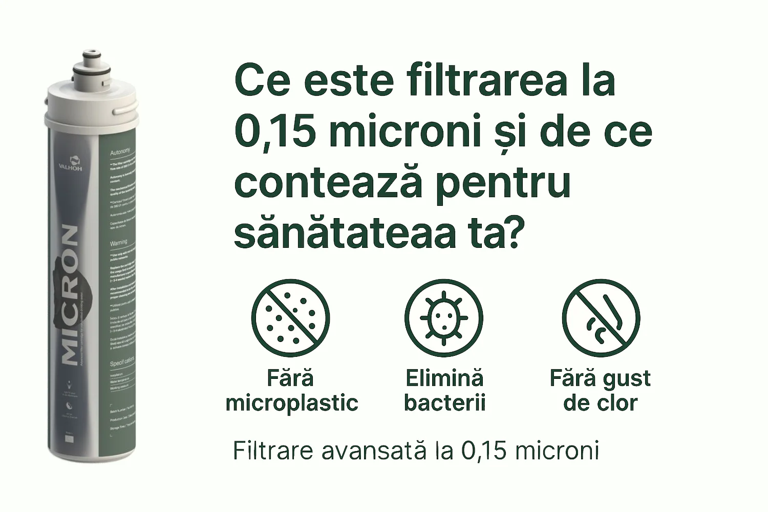 Ce este filtrarea la 0,15 microni și de ce contează pentru sănătatea ta?